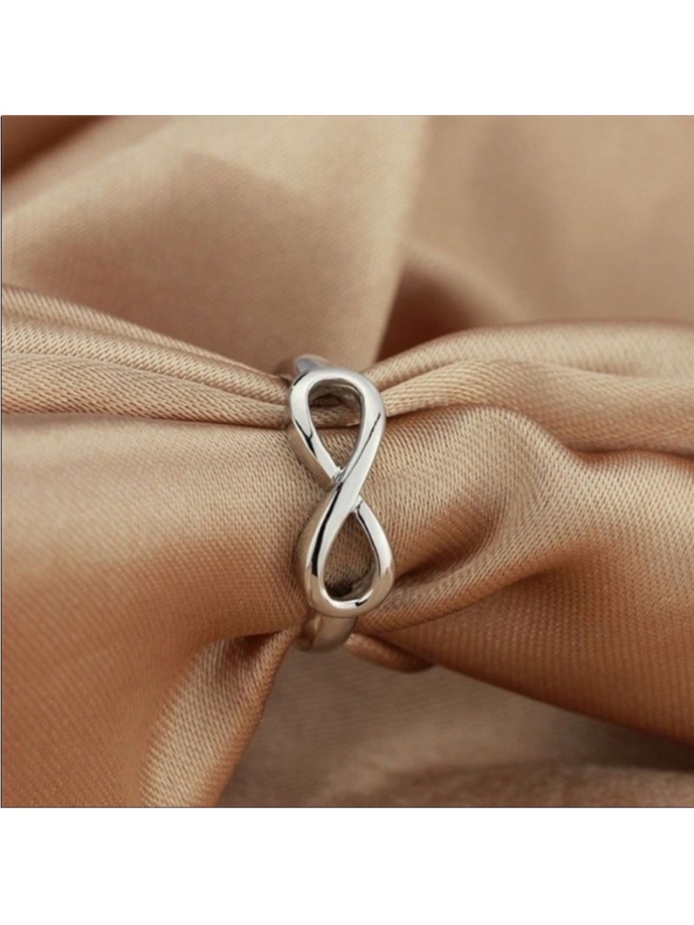 Farah Jewelry Silver Infinity Ring - Silver